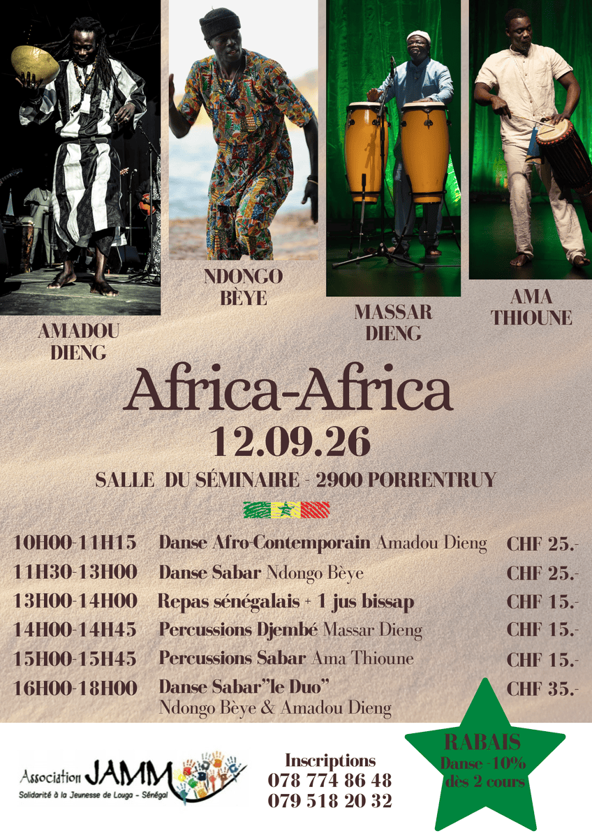 12 septembre 2026 – Journée Africa-Africa – Salle du Séminaire – Porrentruy